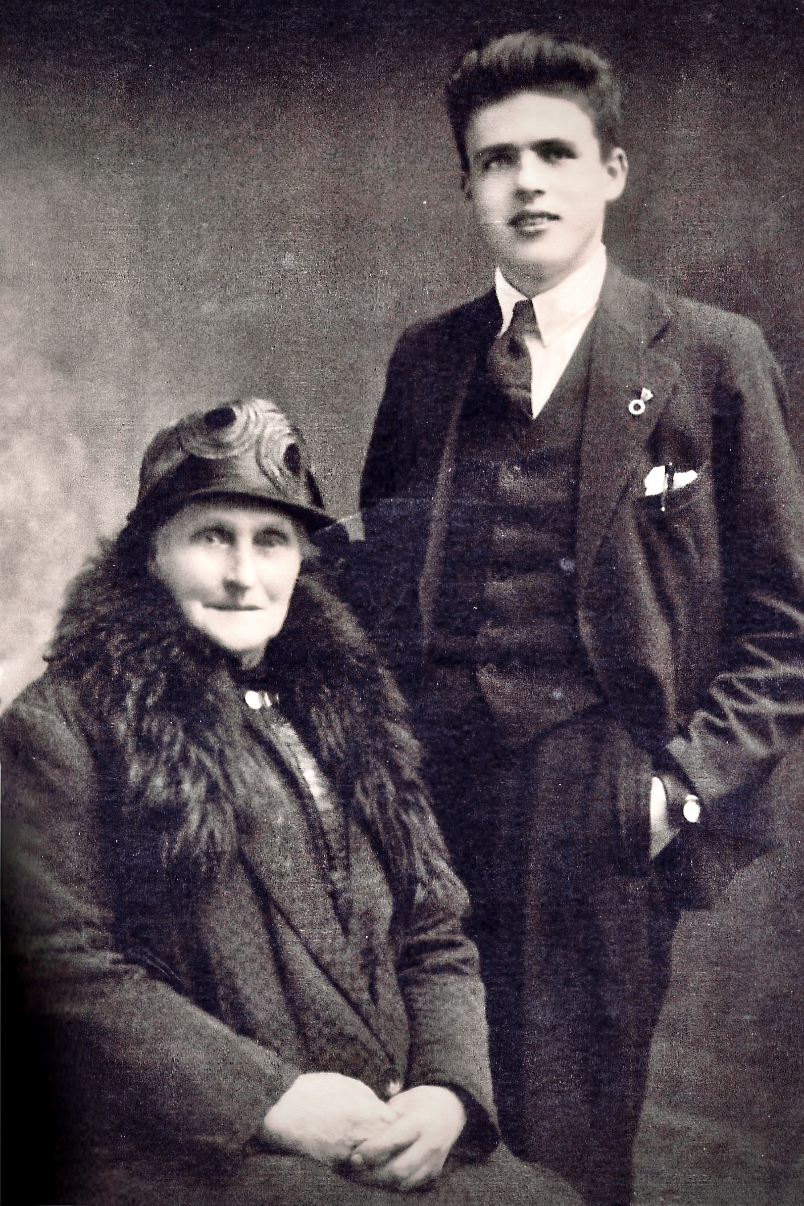 Michael and his grandmother Margaret Morahan